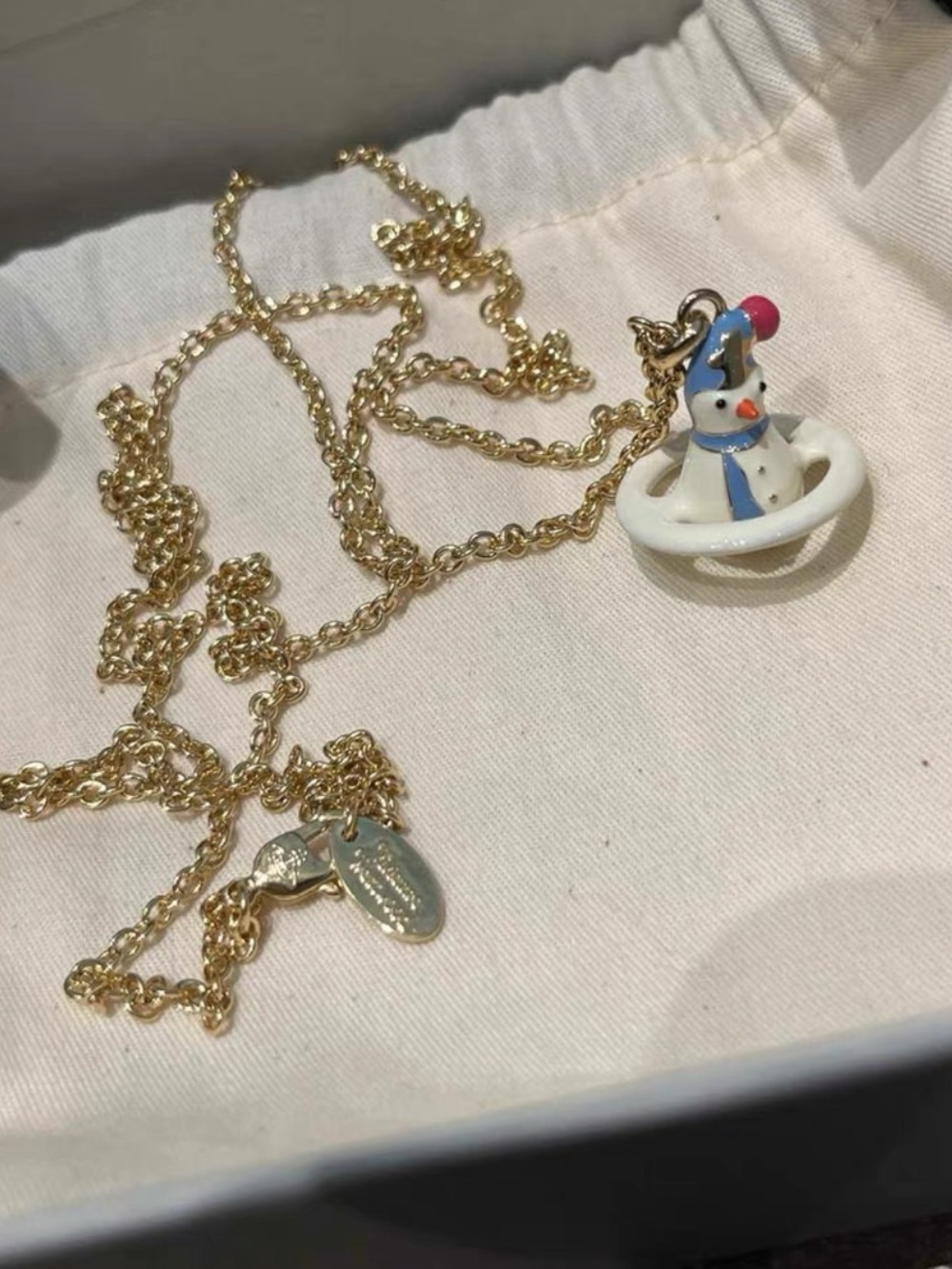 Vivienne Westwood snowman necklace
